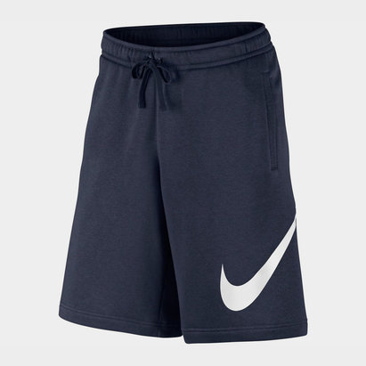 nike swoosh fleece shorts mens