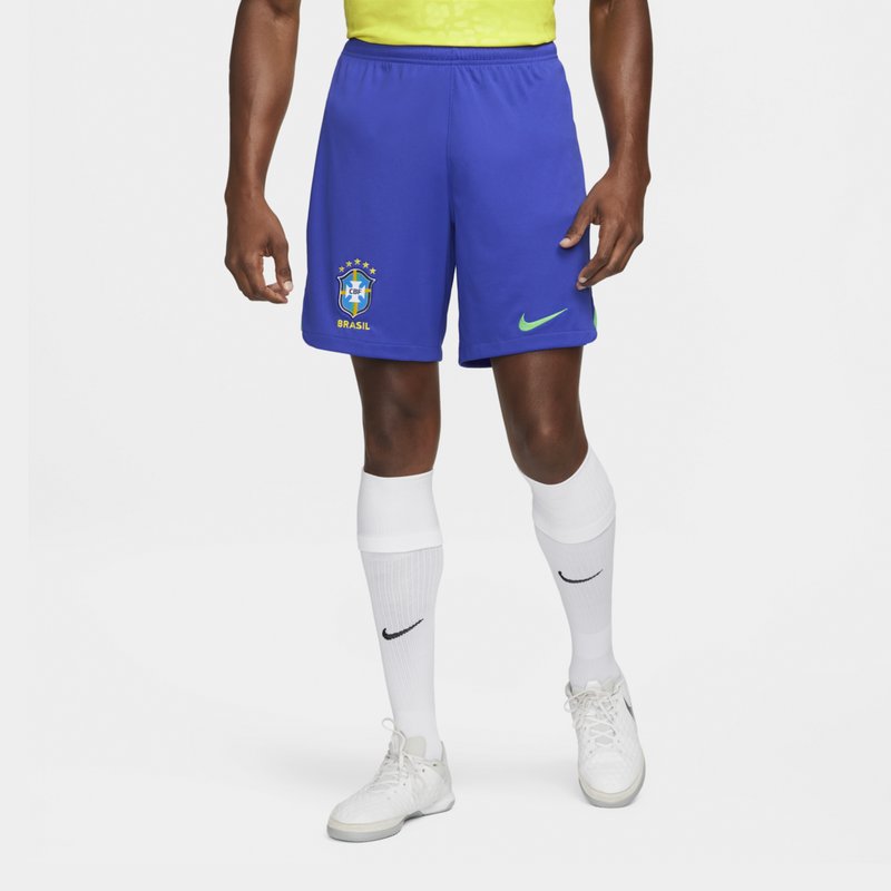 Nike Brazil Home Shorts 2022 2023 Adults Blue, £19.00