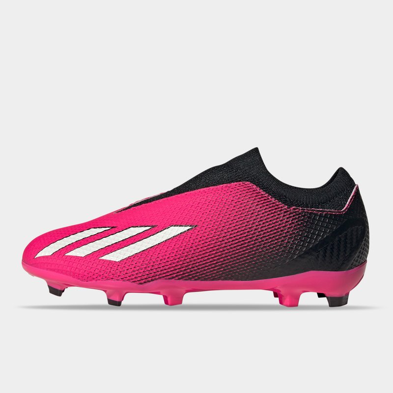 adidas X Speedportal .3 Firm Ground Kids Football Boots Pink/Black, £39.00