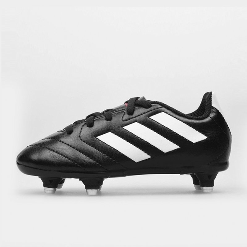 adidas Goletto VIII Soft Ground Kids Football Boots Black/White, £30.00