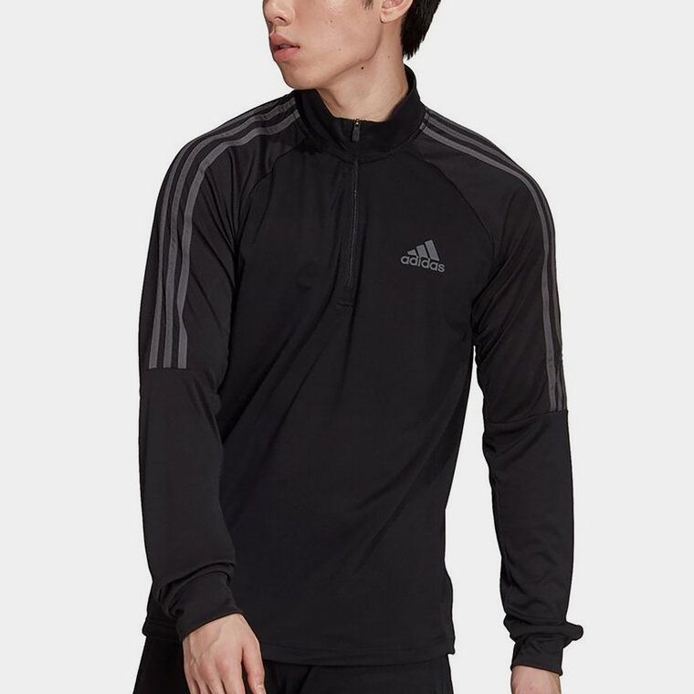 adidas Sereno Long Sleeve Zip Top Mens Black/Grey, £38.00