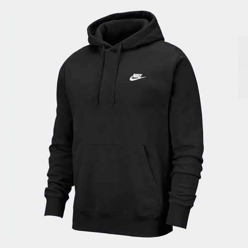 black nike logo hoodie