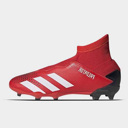 adidas predator black and red laceless