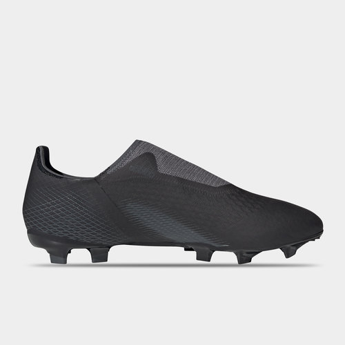 laceless soccer cleats black